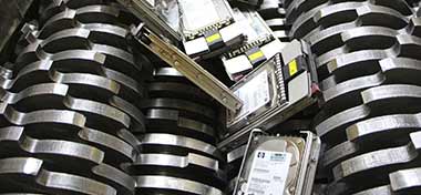 digital data destruction - hard drive shredding